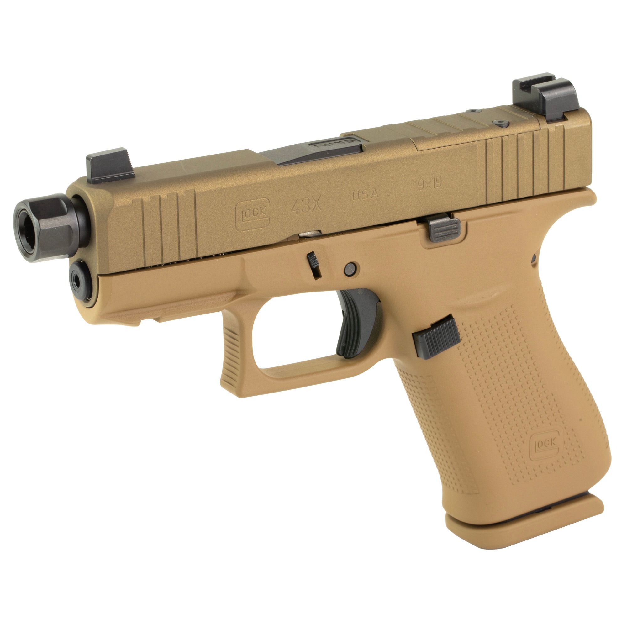 GLOCK 43X 9MM 10RD DEBO FDE TB