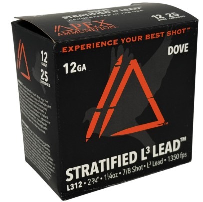 Apex Element Dove Stratified 12 GA 2.75" 1-1/4oz #7/#8 25rd Box