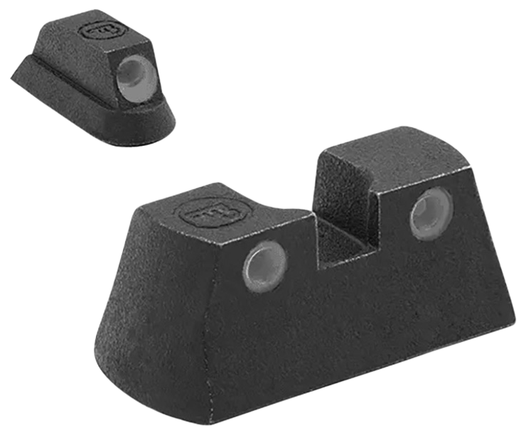 Meprolight USA 177753101 Tru-Dot Green Tritium White Outline Front Sight-Green Tritium White Outline Rear Sight CZ P-01