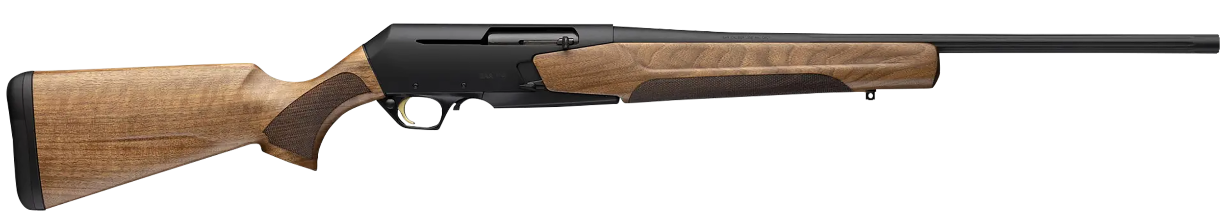 Browning 039008229 BAR MK4 Hunter 300 Win Mag 3+1 24" Matte Blued Fluted Barrel, Matte Blued Aluminum Alloy Drilled & Tapped Receiver, Grade II Turkish Walnut Adj Shim Stock