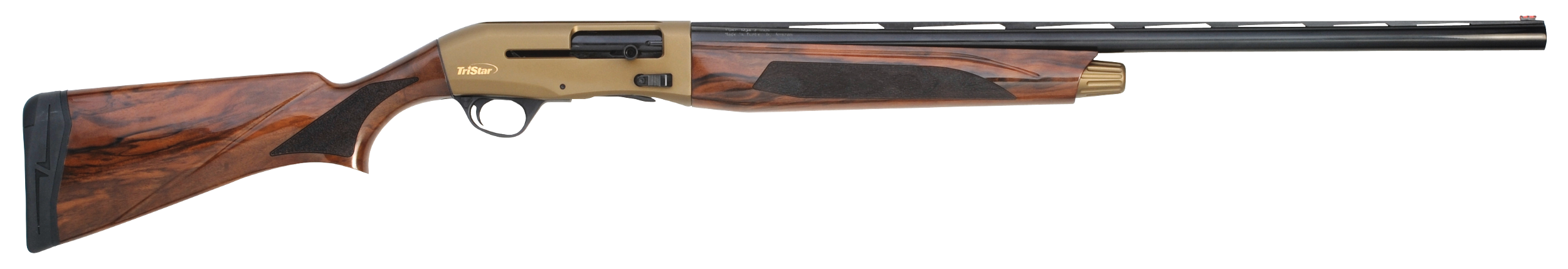 TriStar 24266 Viper G2 Pro Full Size 16 Gauge Semi-Auto 2.75" 5+1 28" Black Vent Rib Barrel, Bronze Cerakote Steel Receiver,Fixed Turkish Walnut  Stock, Beretta/Benelli Mobil Chokes, Right Hand
