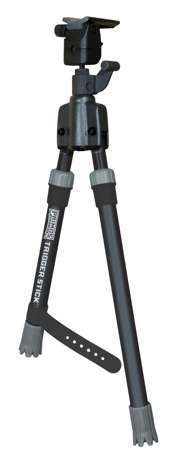 Primos 65825 Trigger Stick  Bipod made of Steel with Black & Gray Finish, QD Swivel Stud Attachment Mount Type & Short Height (Clam Package)