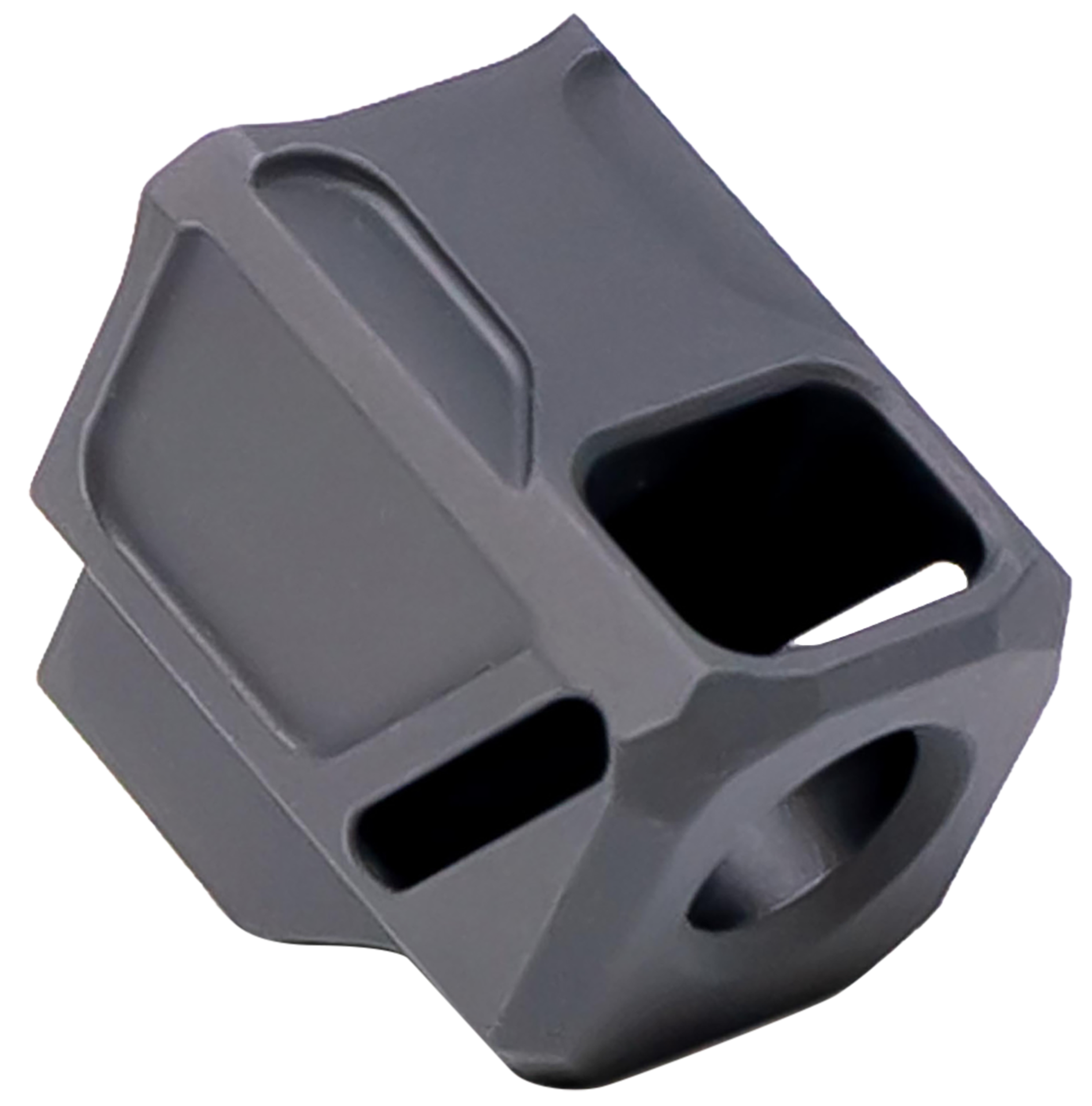 Faxon Firearms FFPACOMPSSG02 EXOS-533 Compensator Black Nitride 6061 Aluminum 1/2"x28 Threads 1.218" OAL Compatible w/ Glock 43X/48