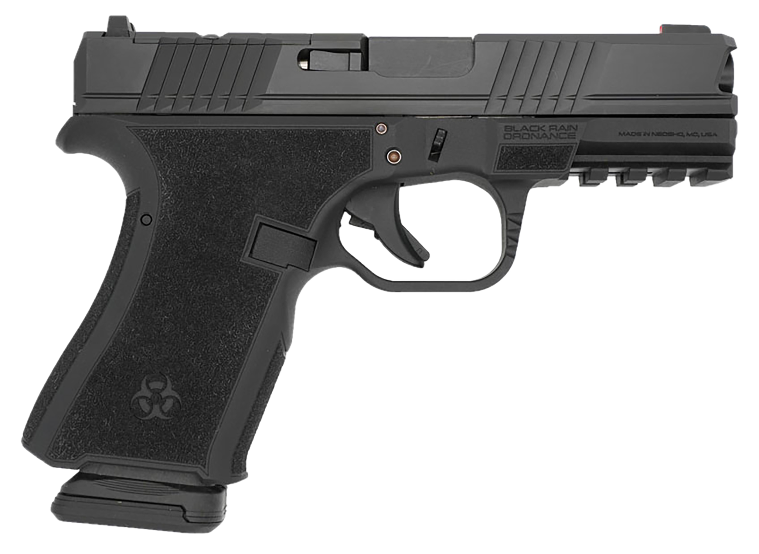Black Rain Ordnance FL9MMBLK Compact Frame 9mm 15+1 4" Stainless Steel Slide