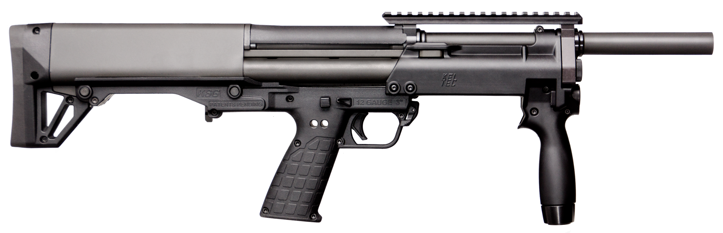 Kel-Tec KSGNRBLK KSG NR 12 Gauge 3" 18.50" 8+1 Black Rec/Barrel Black Fixed Bullpup Stock Right Hand