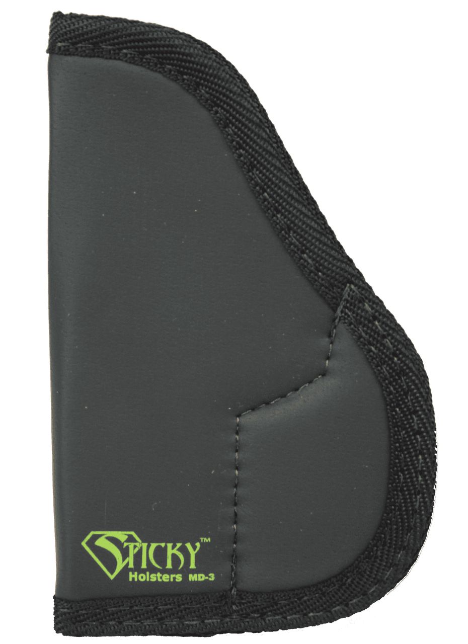 Sticky Holsters MD3 MD-3 Black/Green Latex Free Rubber Fits Walther PPK Ambidextrous