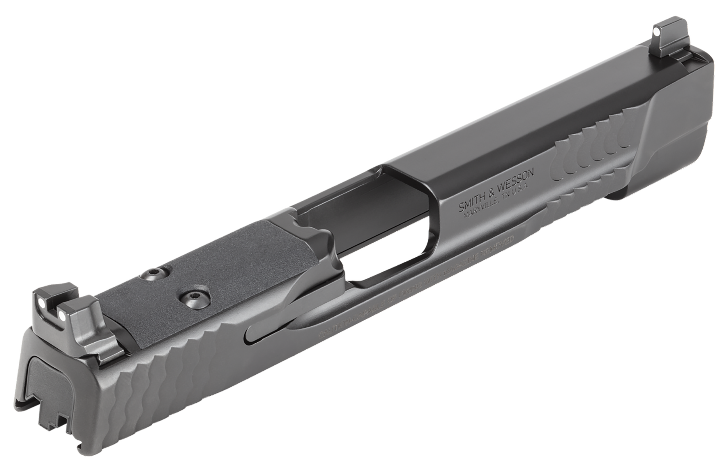 Smith & Wesson 14568 Slide Assembly  Black Optic Ready/Serrated Slide