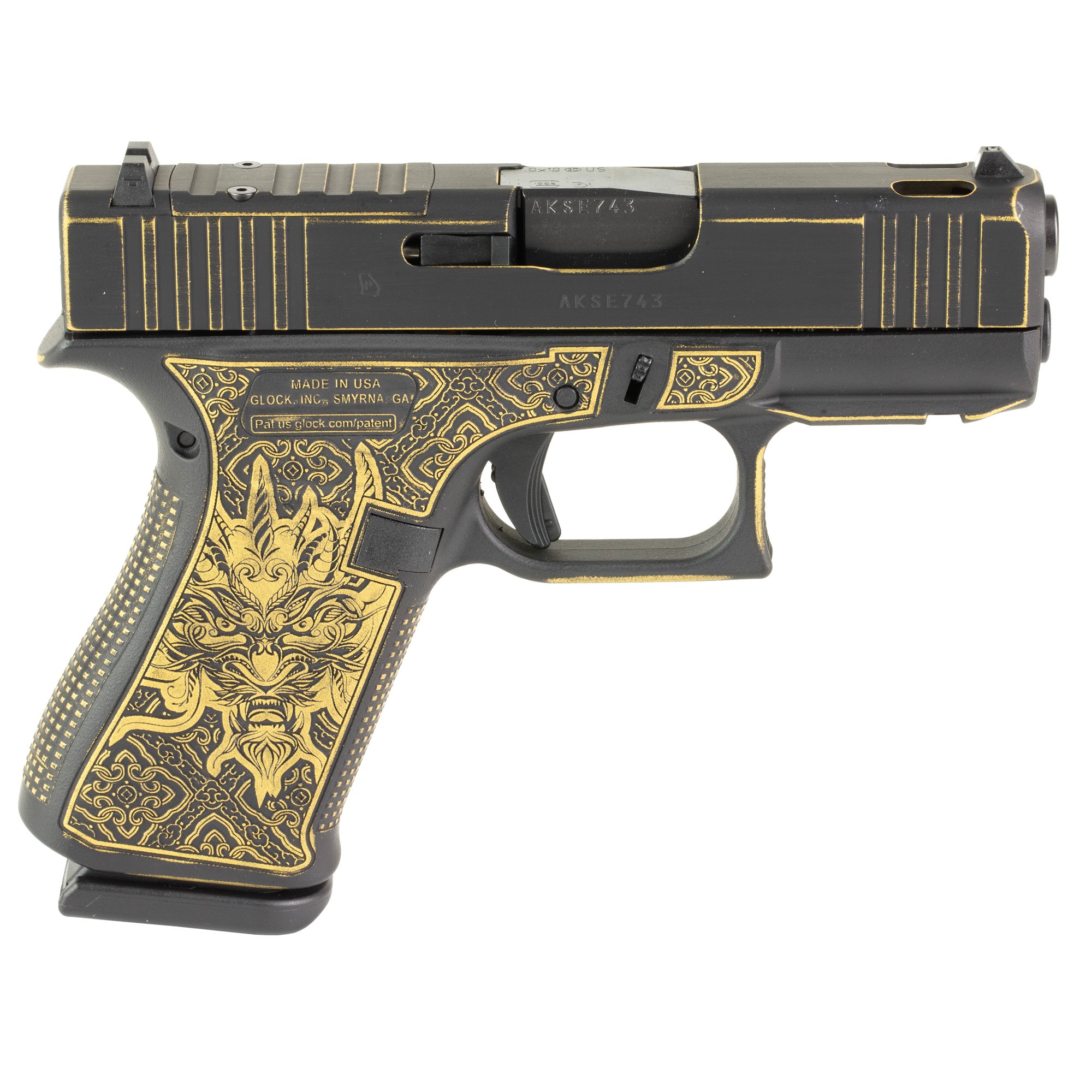 GLOCK 43X COMP 9MM 10RD DRAGON