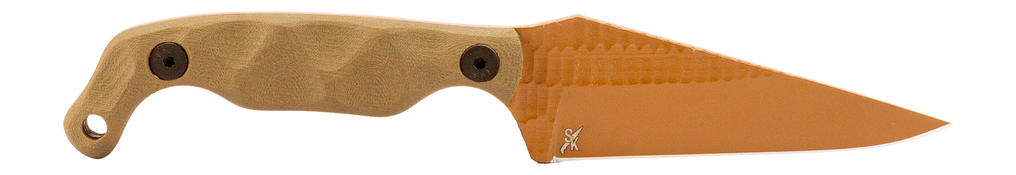 Stroup Knives 3.5" OD Green and FDE Knife