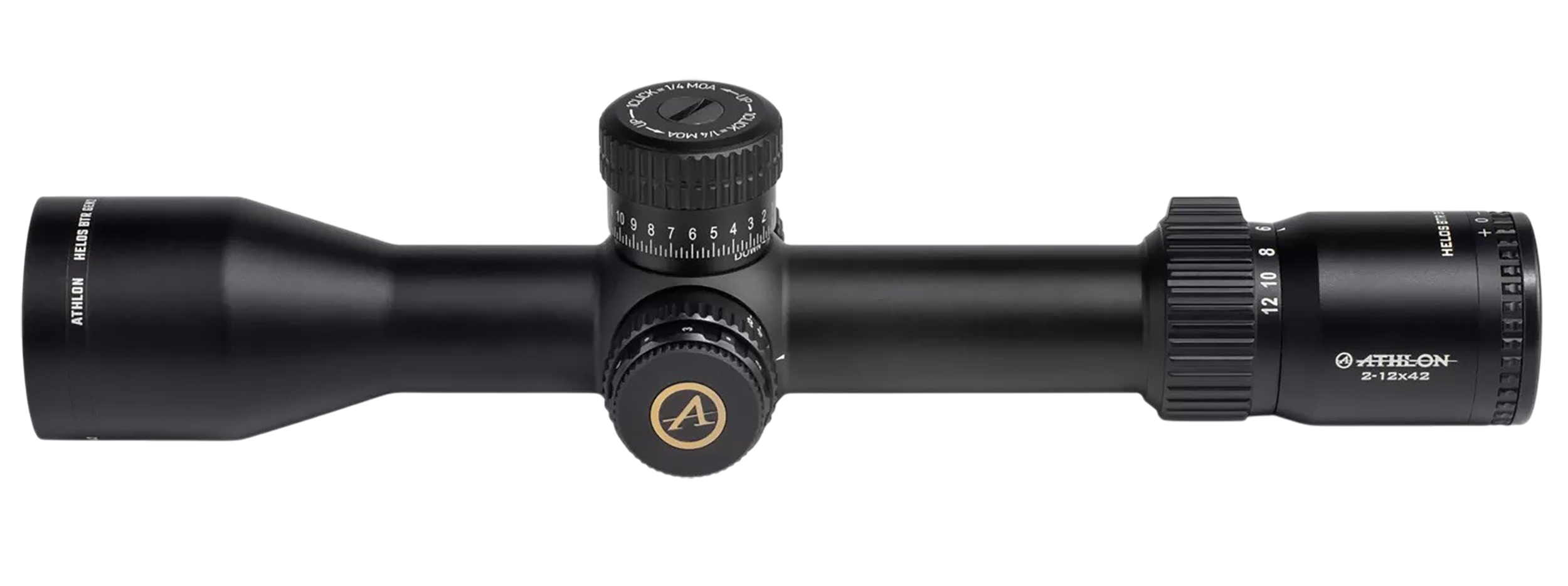 Athlon 214104 Helos BTR  Black 2-12x 42mm 30mm Tube Illuminated MOA Reticle