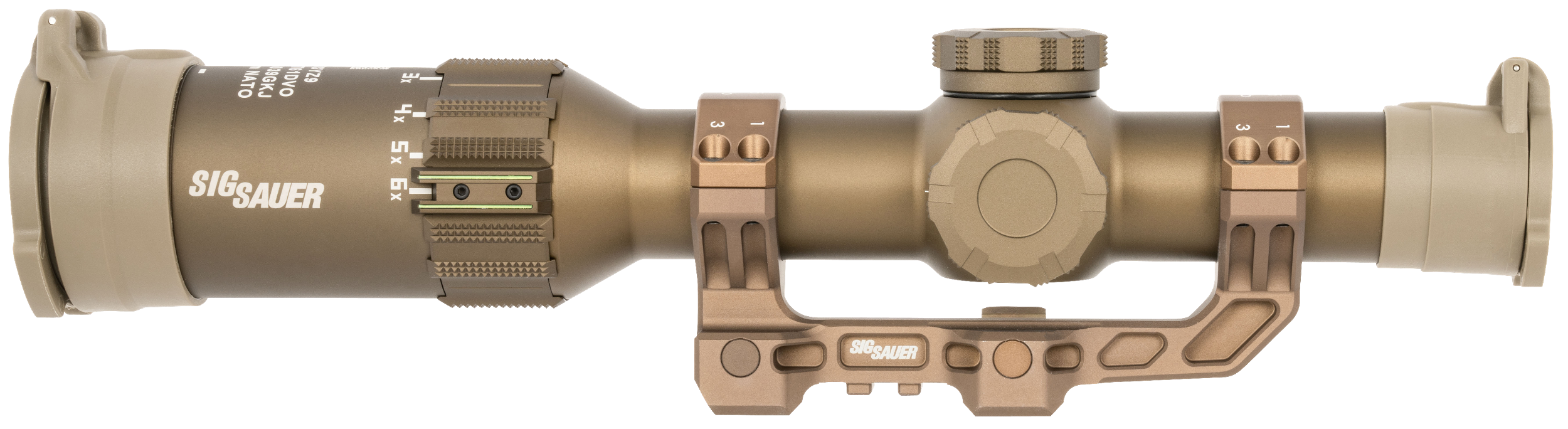 Sig Sauer Electro-Optics SOT61DVO Tango6T DVO Flat Dark Earth 1-6x 24mm 30mm Tube Illuminated DWLR-556 Reticle