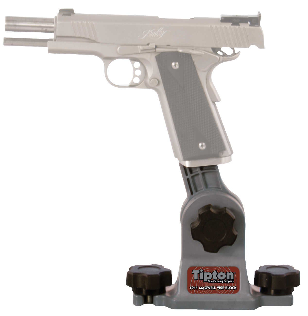 Tipton 558080 1911 Mag Well Vise Block Gun Vise Handgun Firearm Gray/Red Polymer