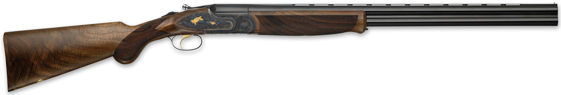 F.A.I.R. FRJBPRTG1628 Jubilee Prestige Tartargua Gold Full Size 16 Gauge Break Open 2.75" 2rd 28" Blued Over/Under Barrel, Gold Engraving Aluminum Receiver, Fixed Walnut Stock, Ambidextrous