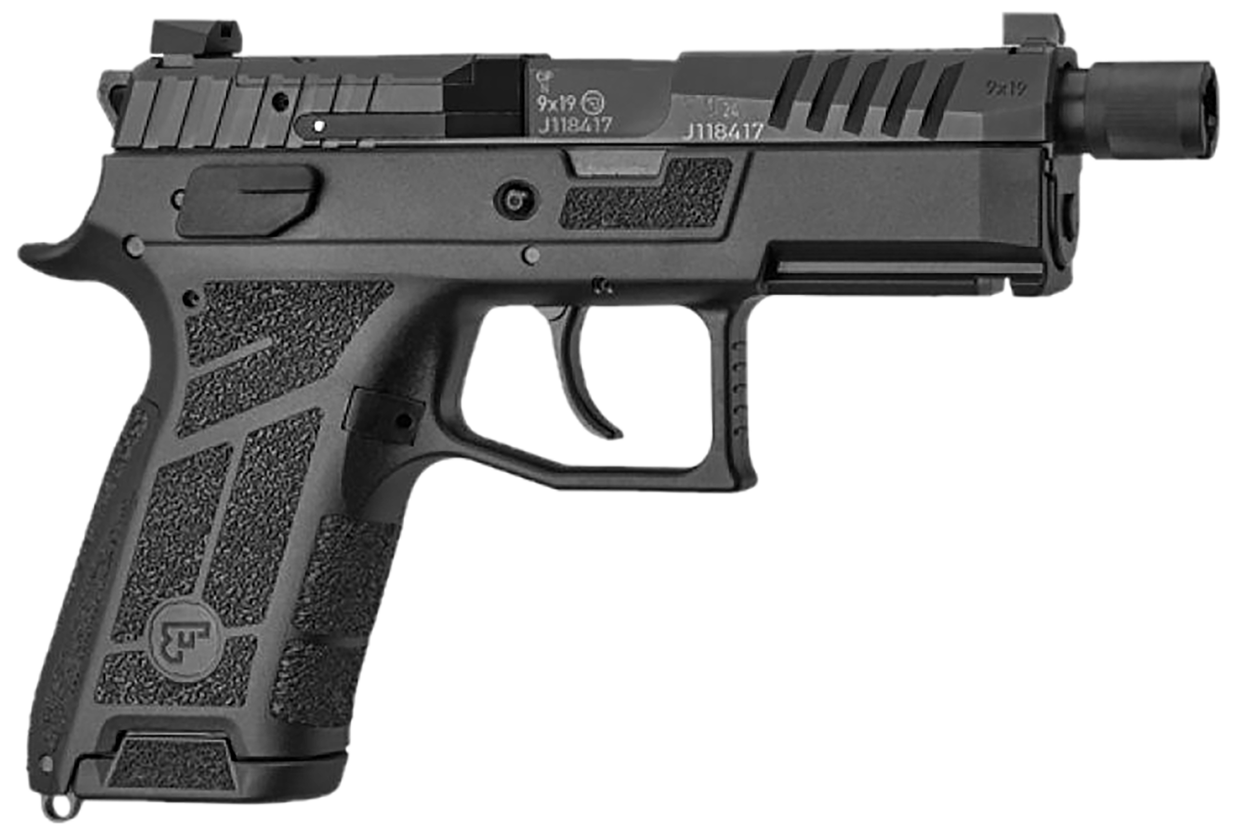 CZ-USA 91661 P-09 C Nocturne SR Compact Frame 9mm Luger 17+1 4.50" Optic Ready/Serrated