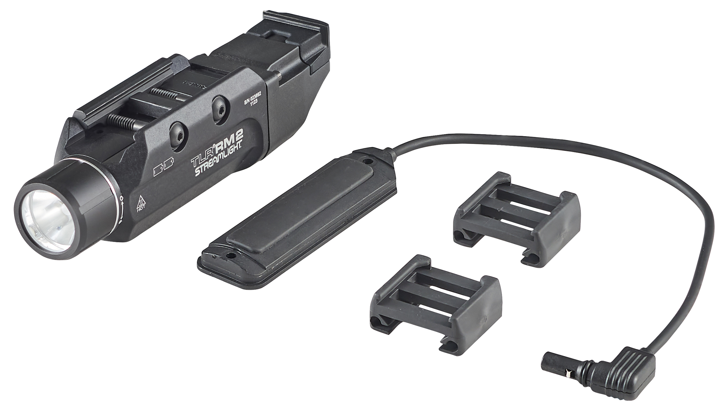 Streamlight 69450 TLR-2 RM Black Anodized Aluminum, 1,000 Lumens White LED Bulb, 297 Meters Beam, Picatinny Rail Mount