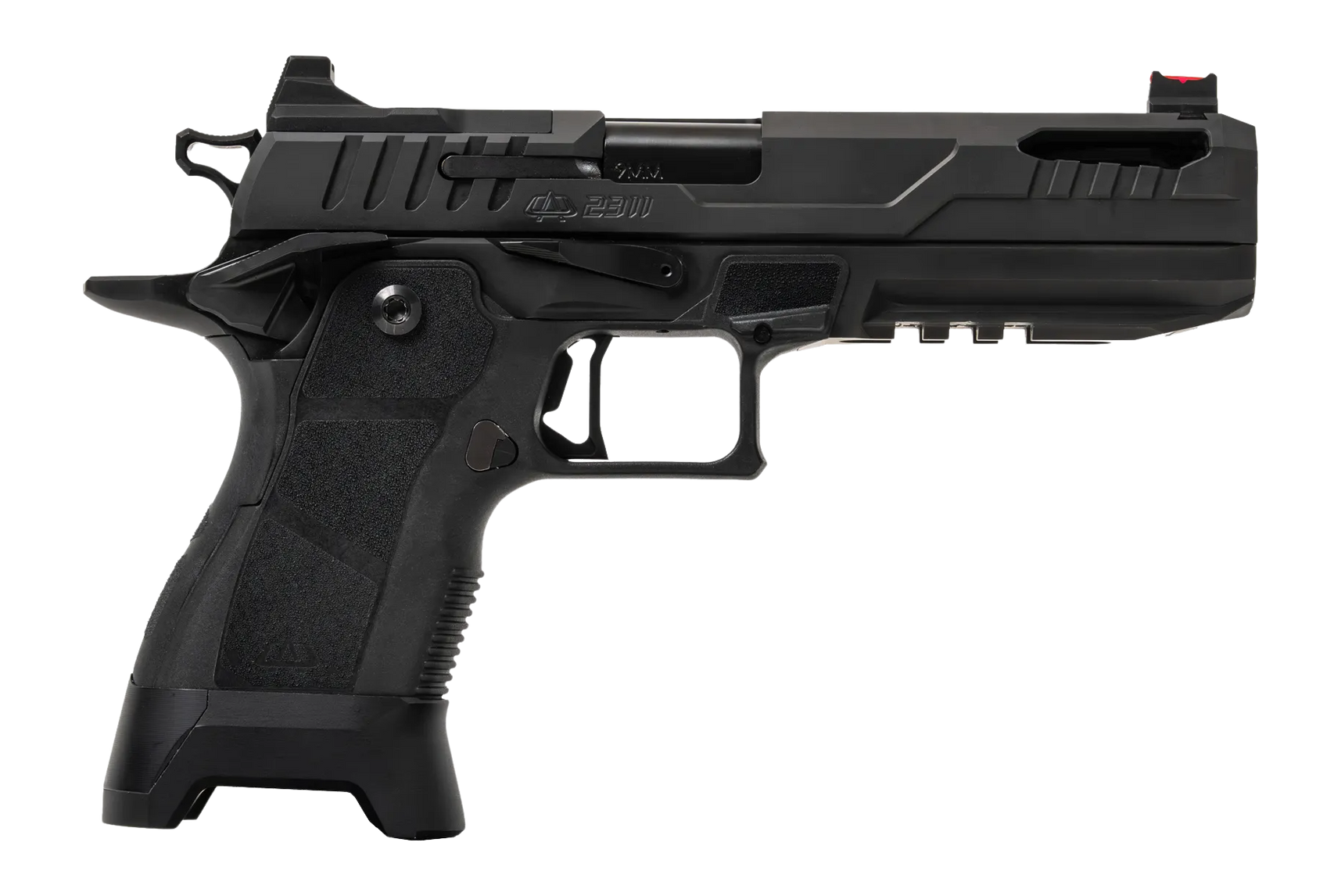 Oa Defense  2311 Pro Full Size 9mm Luger 21+1 5" Black DLC Black Steel Optic Ready/Serrated Slide, Aluminum Frame w/Picatinny Rail, Black Modular Grip, RMR Footprint