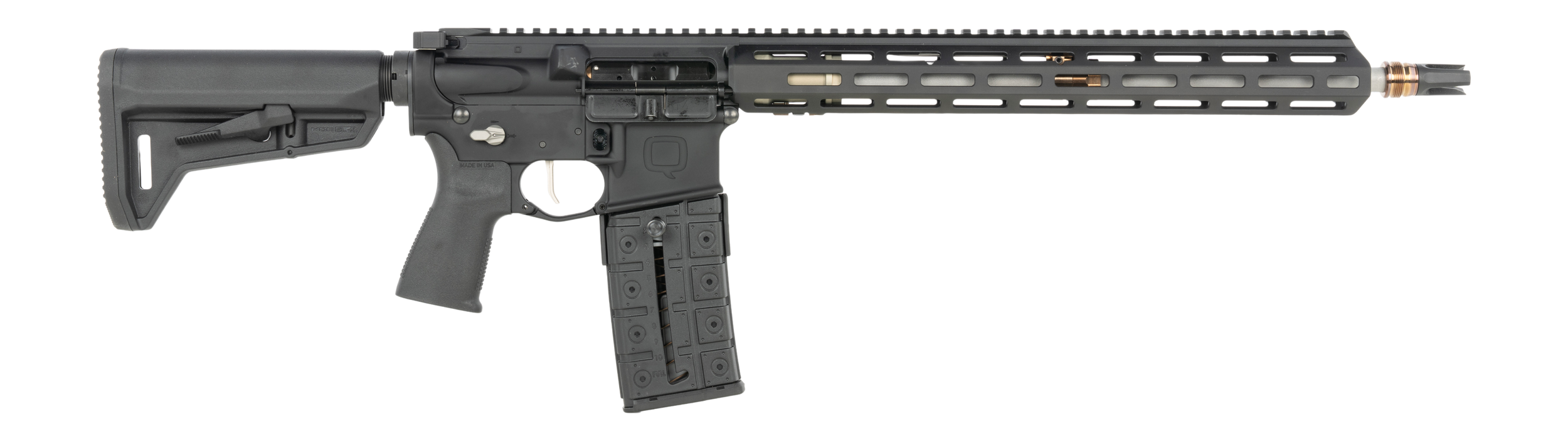 Q LLC  Sugar Weasel *CA Compliant 5.56 NATO 10+1 16"Black Cerakote Aluminum Receiver w/Picatinny Rail, M-LOK Handguard, CMOE SL-K Black Polymer Stock, Black Polymer Grip