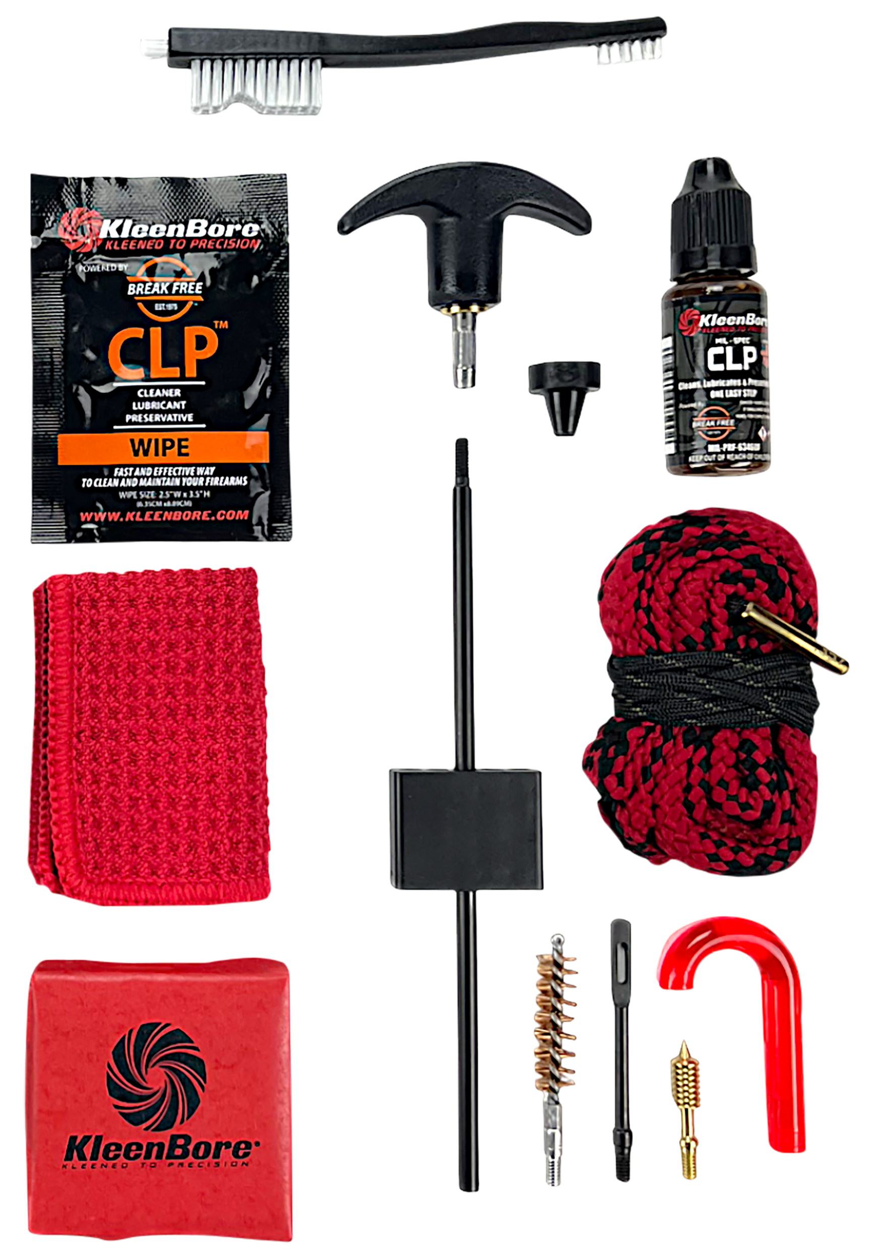 KleenBore KDS9 Dual Kleen Rod & Pull Through Rope Cleaner .38/ .357/ 9mm Handgun