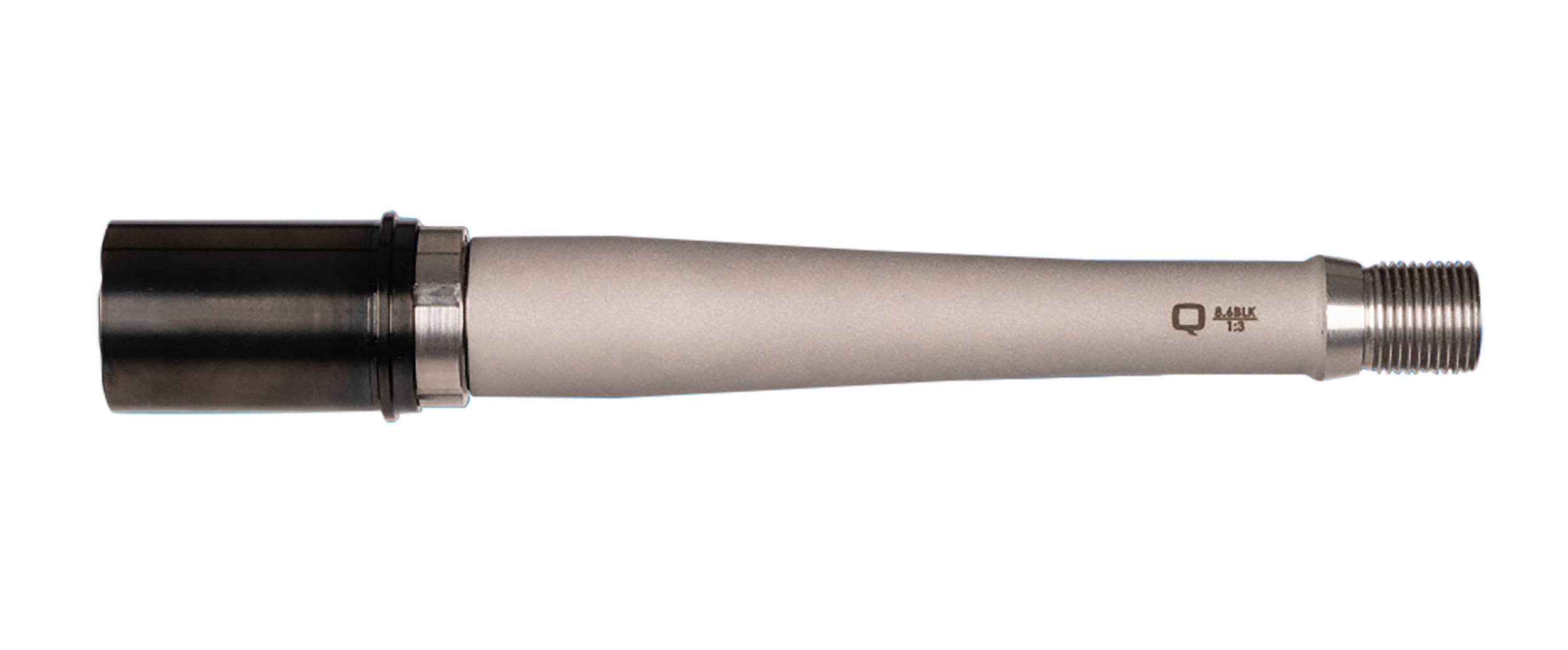 Q LLC ACCFIXBARREL8.68INCH Fixed Barrel Assembly 8.6 Blackout 8" Bead Blasted Matte Stainless Steel Barrel