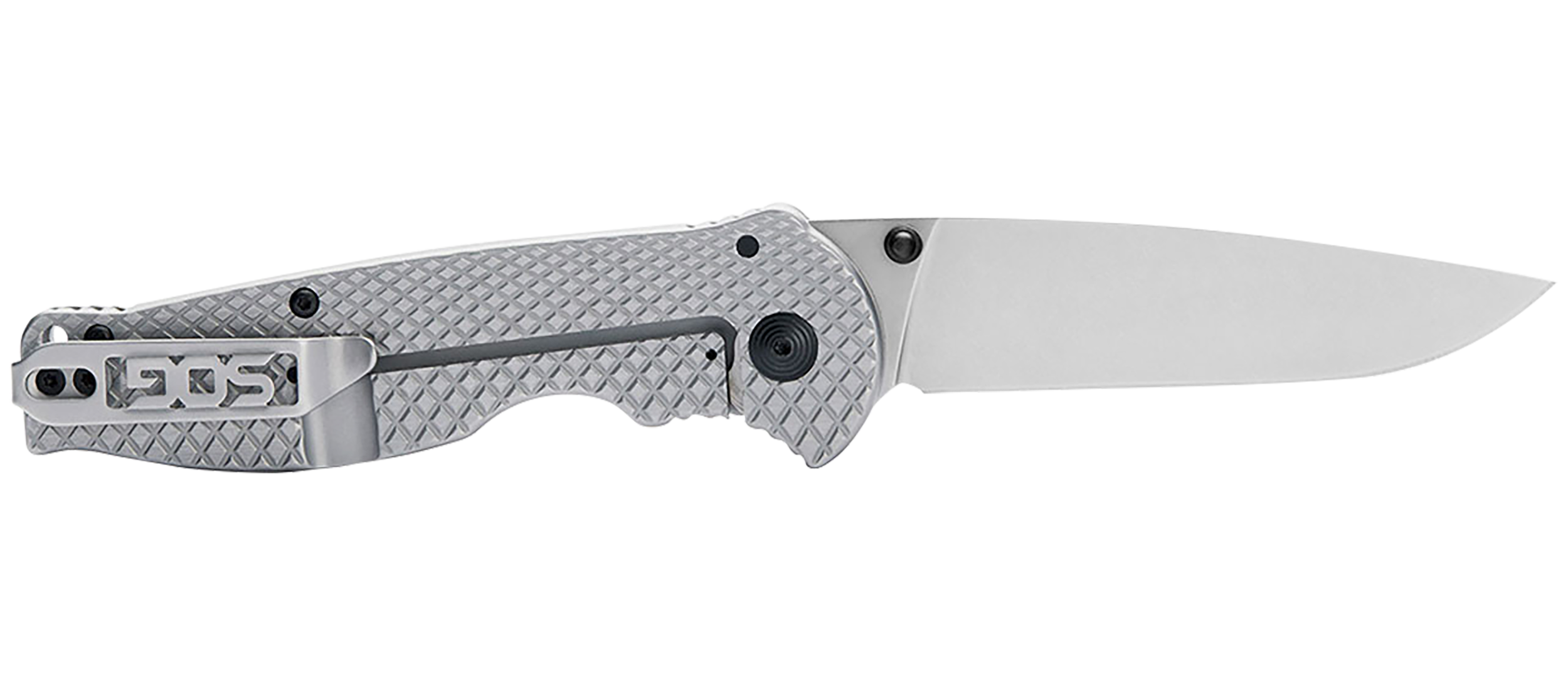 S.O.G SOG14180157 Flash FL 3.40" Folding Drop Point Plain Satin 4116 Stainless Steel Blade/Silver Stainless Steel Handle Includes Pocket Clip