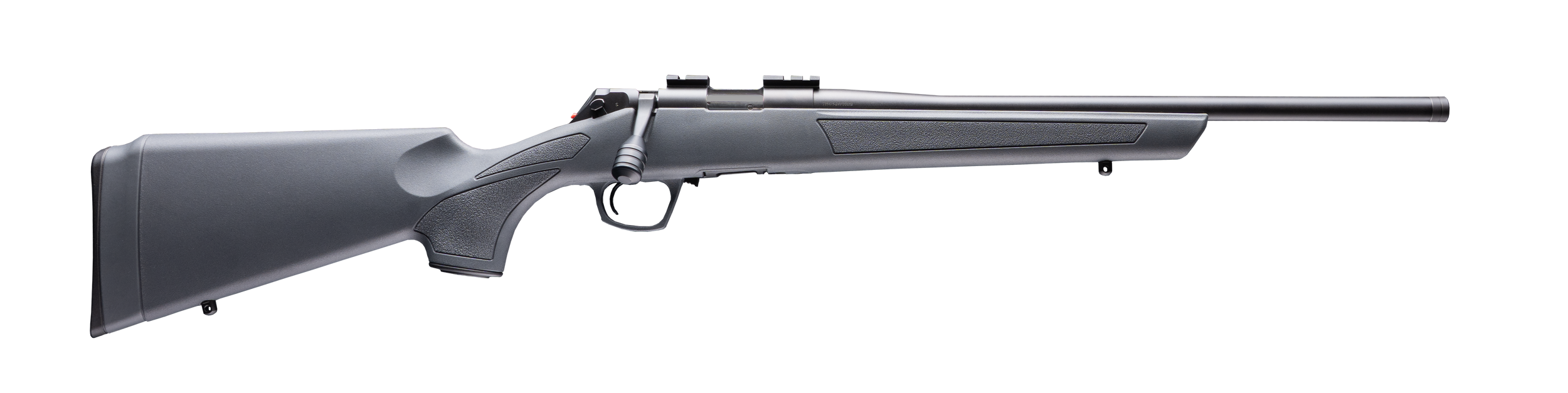 CVA CR2200 Cascade  22 LR 10+1 18" Matte Blued Steel Threaded Barrel & Receiver w/Picatinny Rail, Stealth Gray Fixed Synthetic Stock