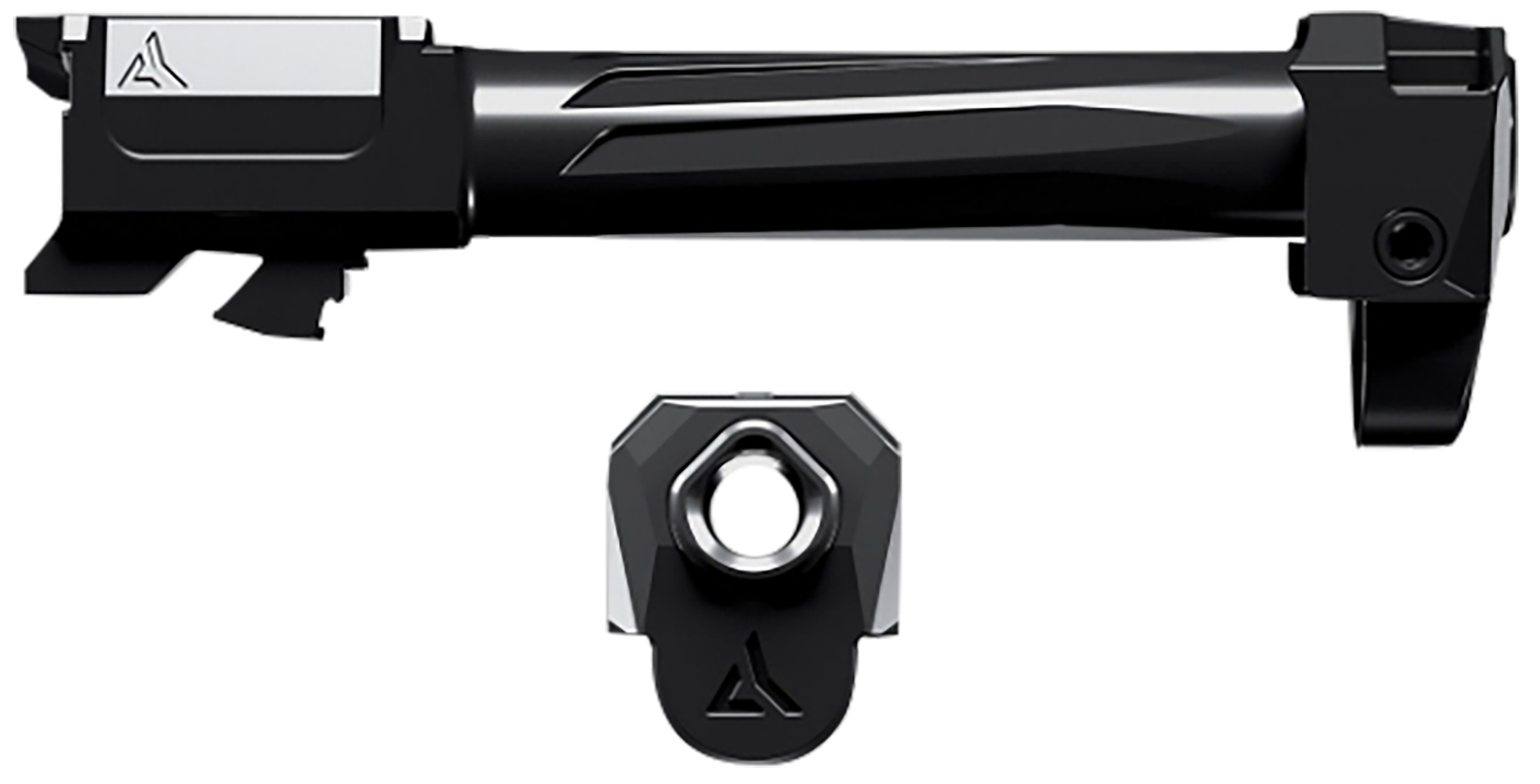 Radian Weapons R0859 Ramjet & Afterburner Combo 9mm Luger Compatible w/ Glock 43X, Black Stainless Steel