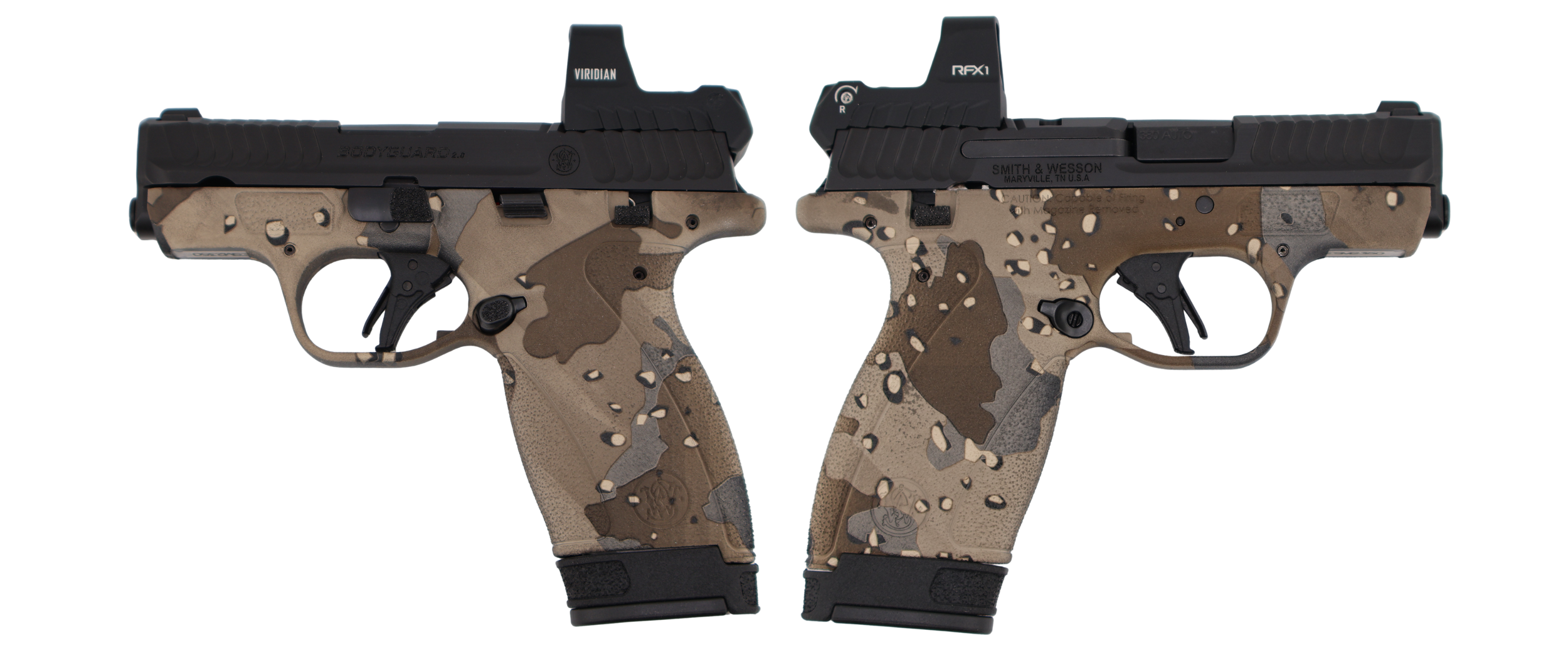 Smith & Wesson Bodyguard 2.0 Chocolate Chip 380 ACP 12rd RFX1 Optic Pistol
