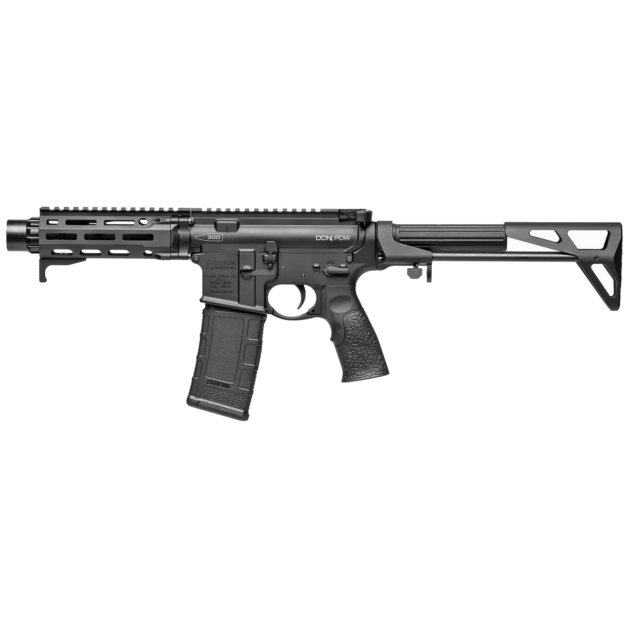 DD DDM4 PDW SBR 7" 300BLK 30RD BLK