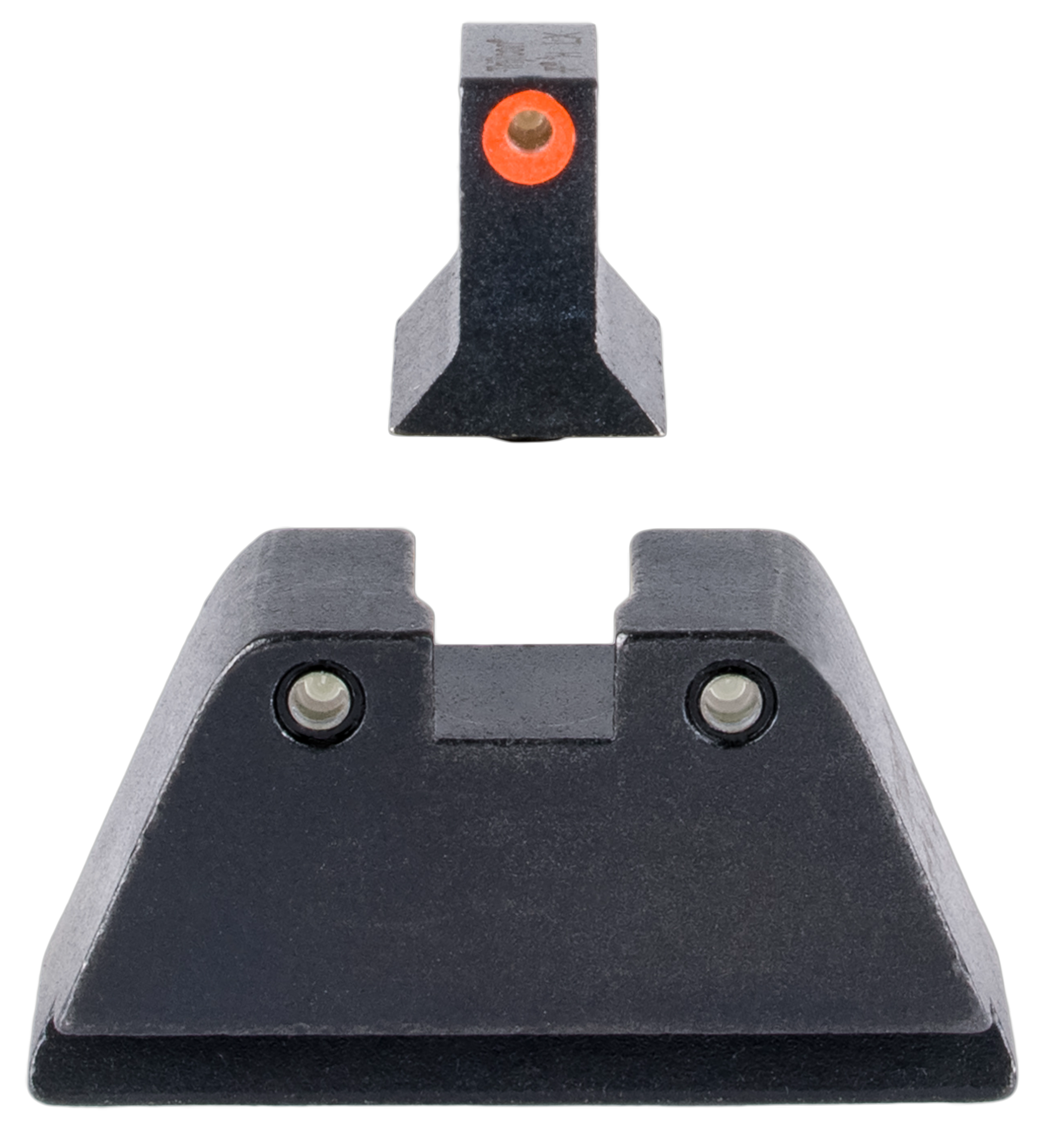 Trijicon GL201C601134 Suppressor/Optic Height Sights Green/Tritium Orange Outline Front Sight-Green/Tritium Black Outline Rear Sight Glock 17/17L/19/22 Standard Frame