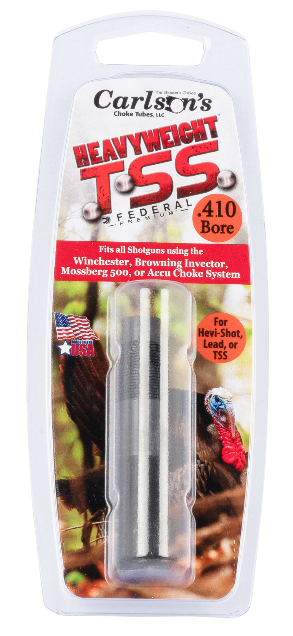 Carlson's Choke Tubes 38030 TSS Turkey Invector Stevens 301 410 Gauge Turkey 1.5" Flush Steel