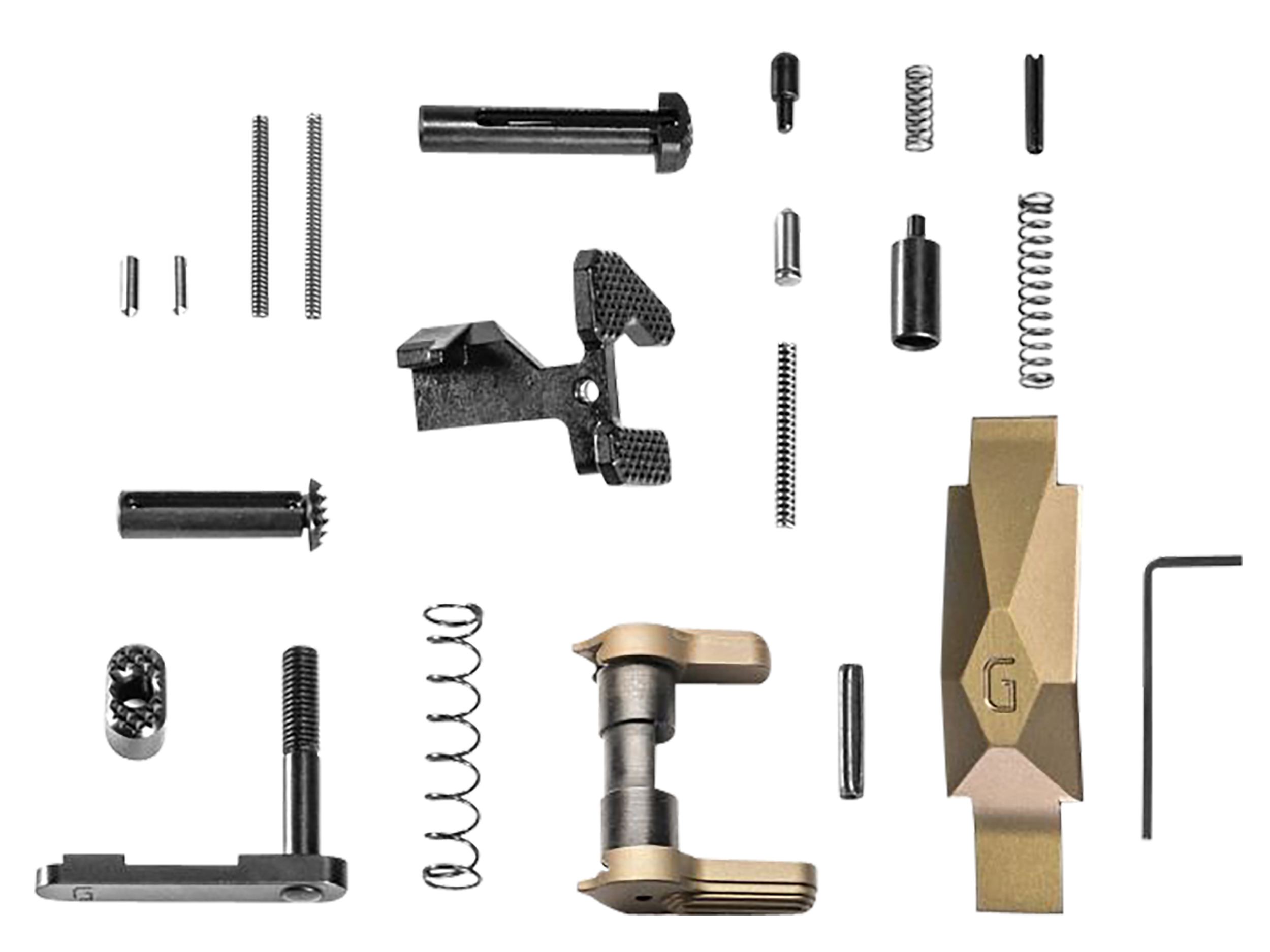 Geissele Automatics Ultra Duty Lower Parts Kit DDC, Ambi Safety, Oversized Bolt Release/Catch for AR-15