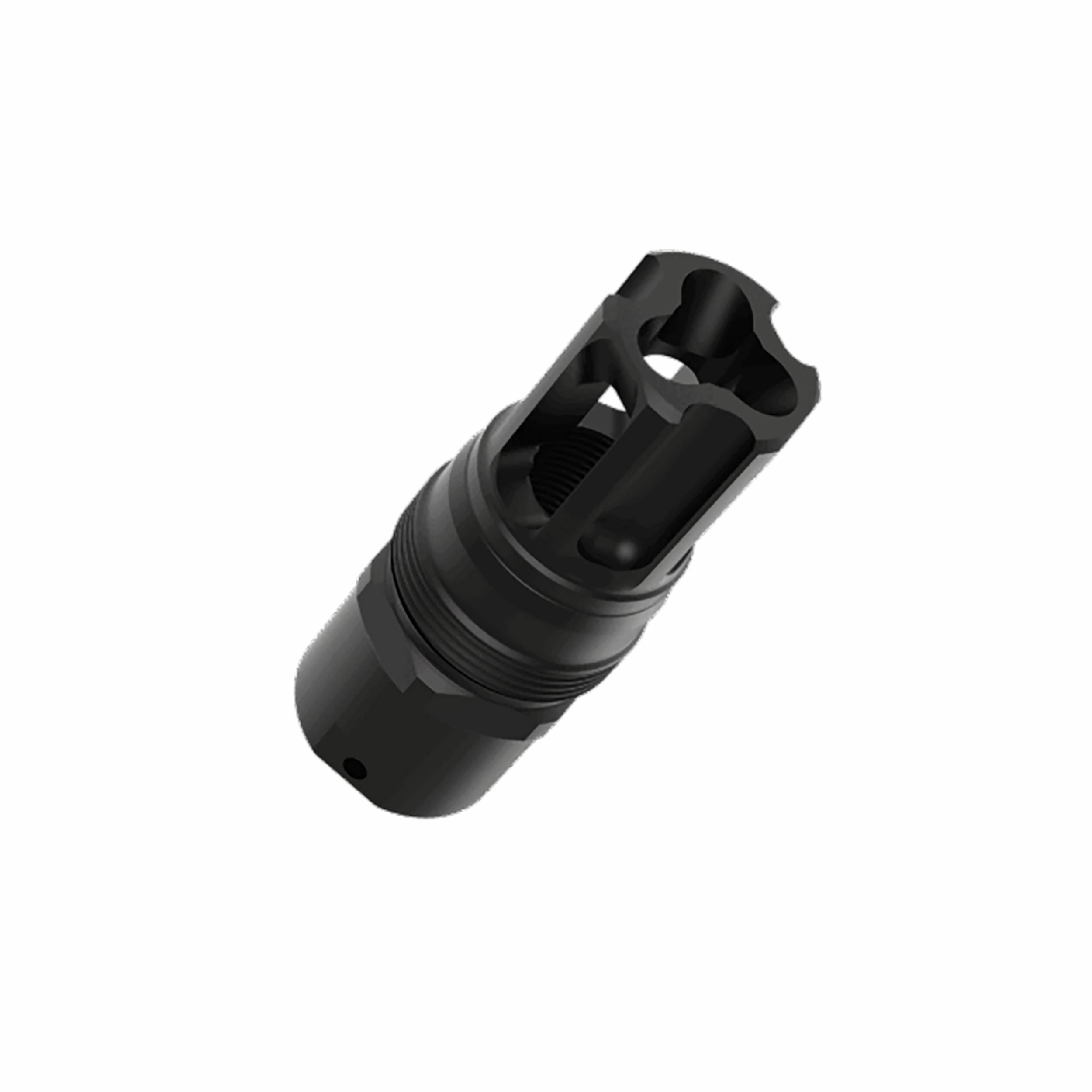 Liberty Precision Machine LPM-2005 Eclipse Pin & Weld Flash Hider Black Stainless Steel 1/2"x28 Threads 2.25"