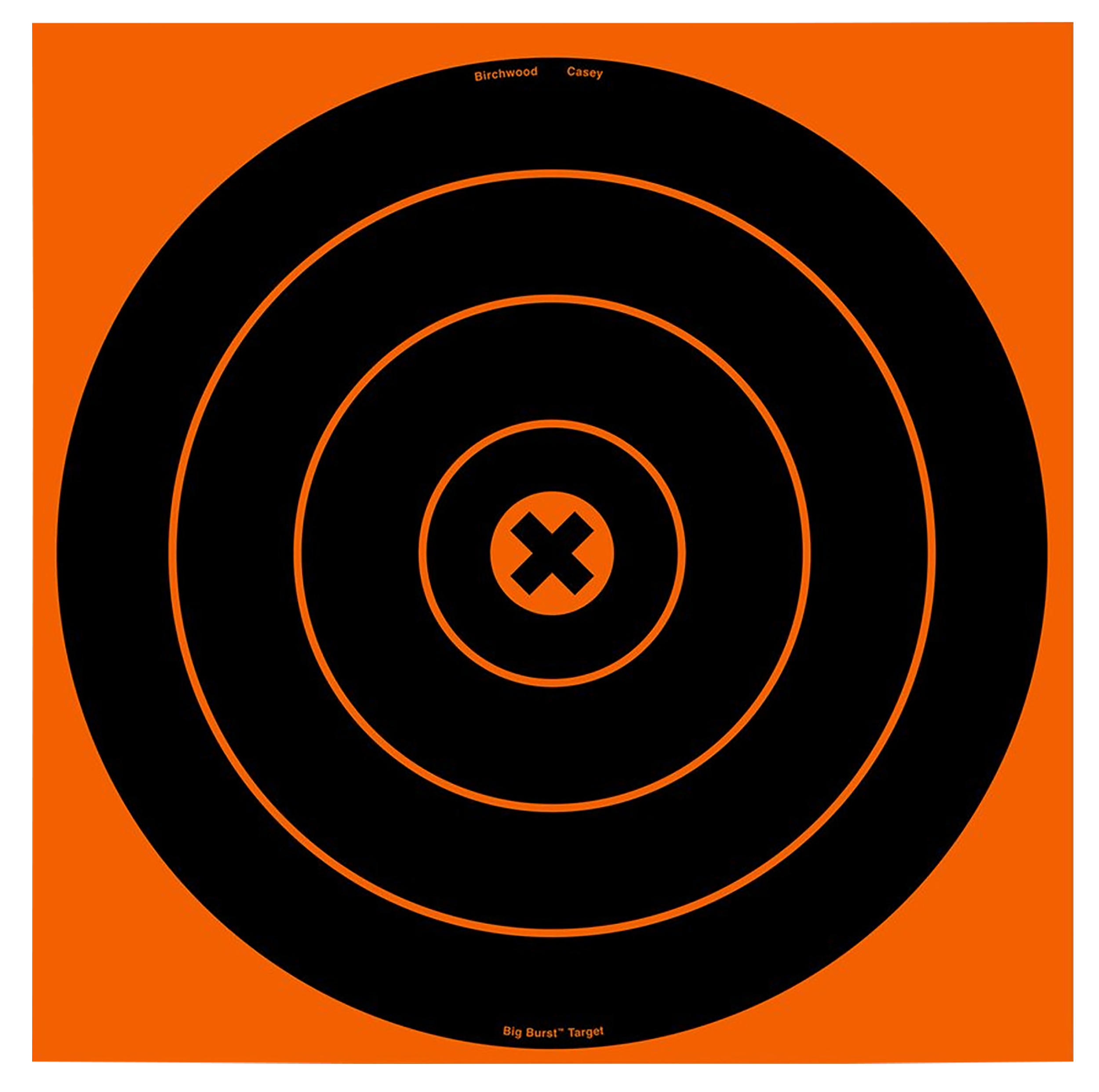 Birchwood Casey 36123 Big Burst Revealing Target Self-Adhesive Paper Black/Orange 12" Bullseye 3 Pack