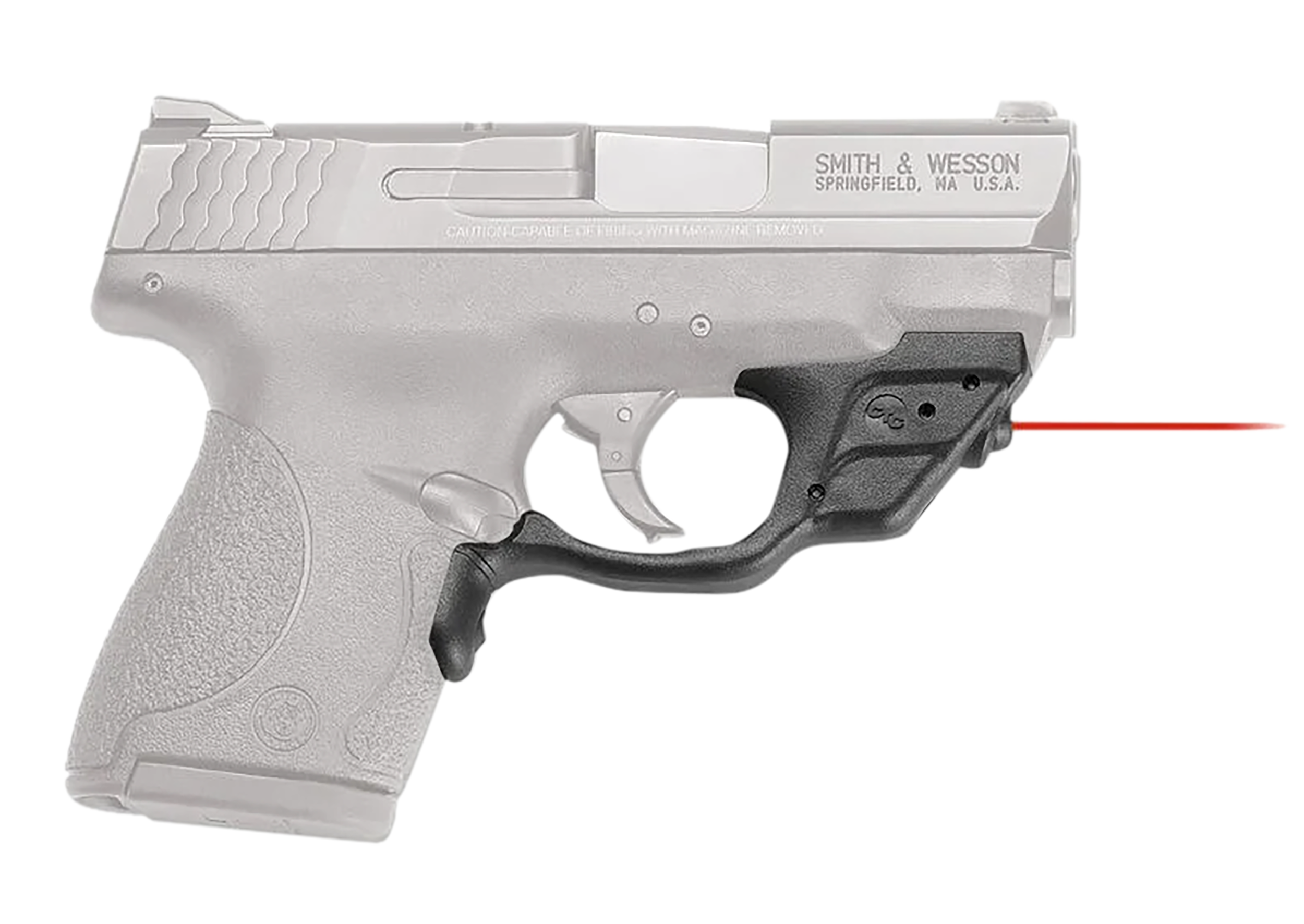 Crimson Trace 0135601 Laserguard  S&W M&P Shield/Shield M2.0, Red Laser Black Polymer