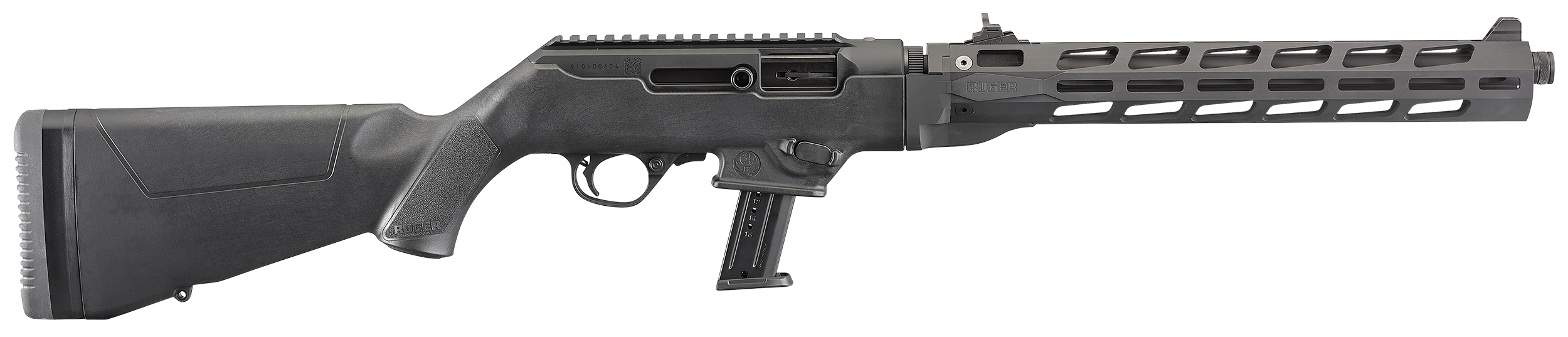 Ruger 19117 PC Carbine *CA Compliant 9mm Luger 10+1 16.12" Threaded/Fluted Barrel, Type III Hard Coat Anodized Aluminum Alloy Receiver, Synthetic Stock, M-Lok Accessory Slots, Optics Ready