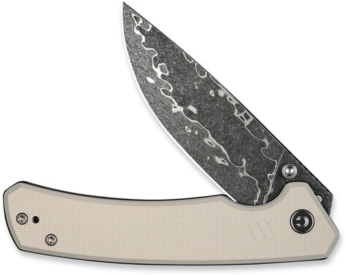 CIVIVI KNIFE MERIT 3.28" IVORY G10/DAMASCUS LINER LOCK!