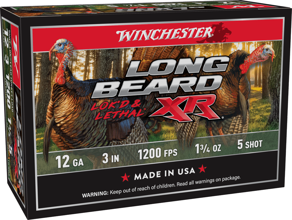 Winchester Ammo STLB1235 Long Beard XR Shot-Lok 12Gauge 3" 1 3/4oz 5Shot 10 Per Box/10 Case