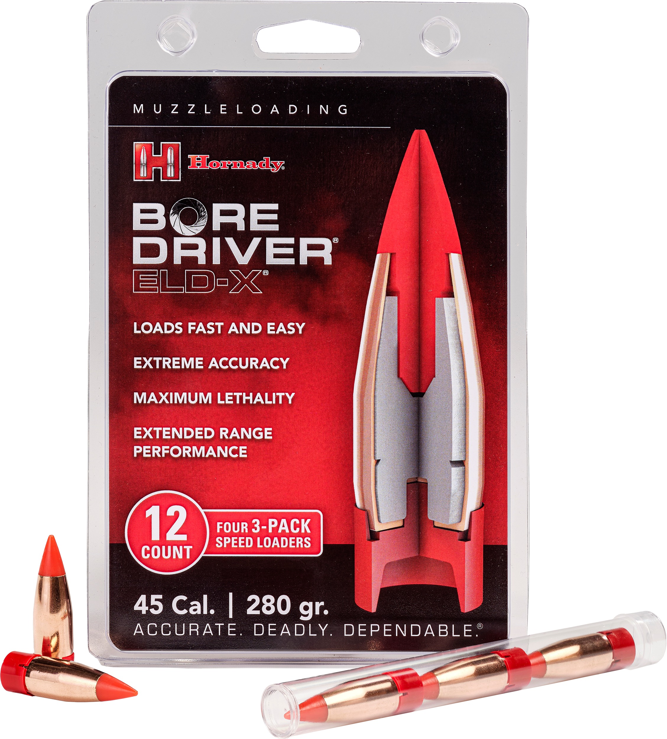 Hornady 67712 280gr Extremely Low Drag-eXpanding 12 Per Box/10 Case