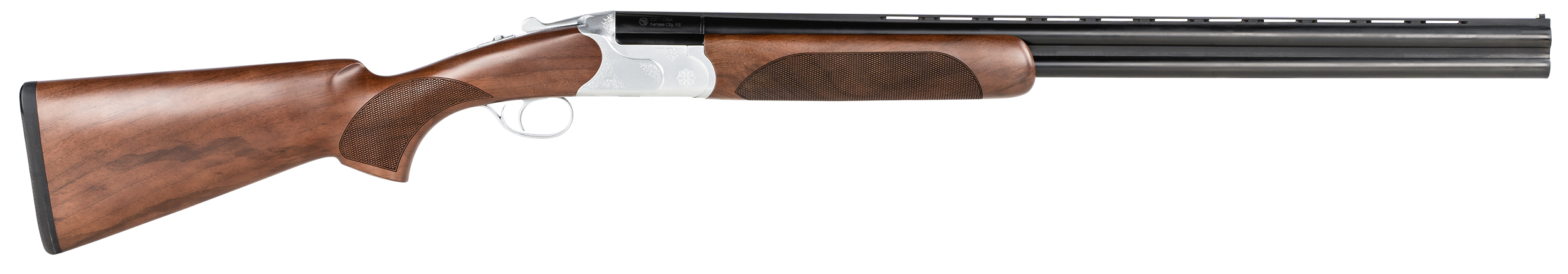 CZ-USA 06471 Redhead Premier 12 Gauge 3" 2rd 28" Gloss Black Chrome Barrel, Silver Satin Chrome Metal Finish, Turkish Walnut Stock Includes 5 Chokes