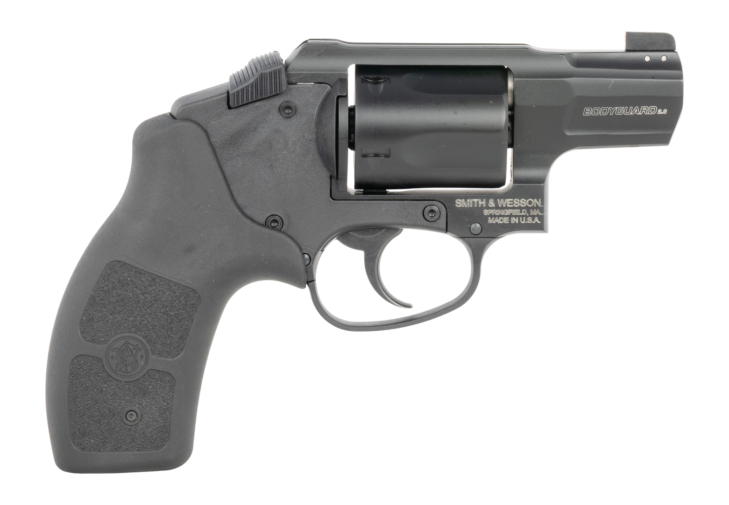Smith & Wesson 14507 Bodyguard 2.0  Small 38 Special +P 5 Shot 1.88" Black Stainless Steel Barrel, Black PVD Cylinder, Black Aluminum Alloy Frame, Black Polymer Grip, Concealed Hammer