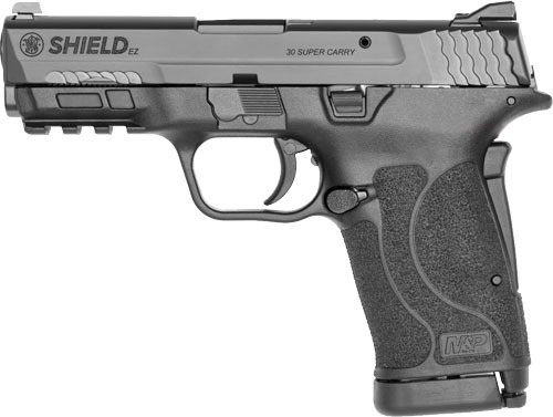 S&W SHIELD EZ 30 SUPER CARRY BLACKENED SS/BLK NO THUMB SFT!