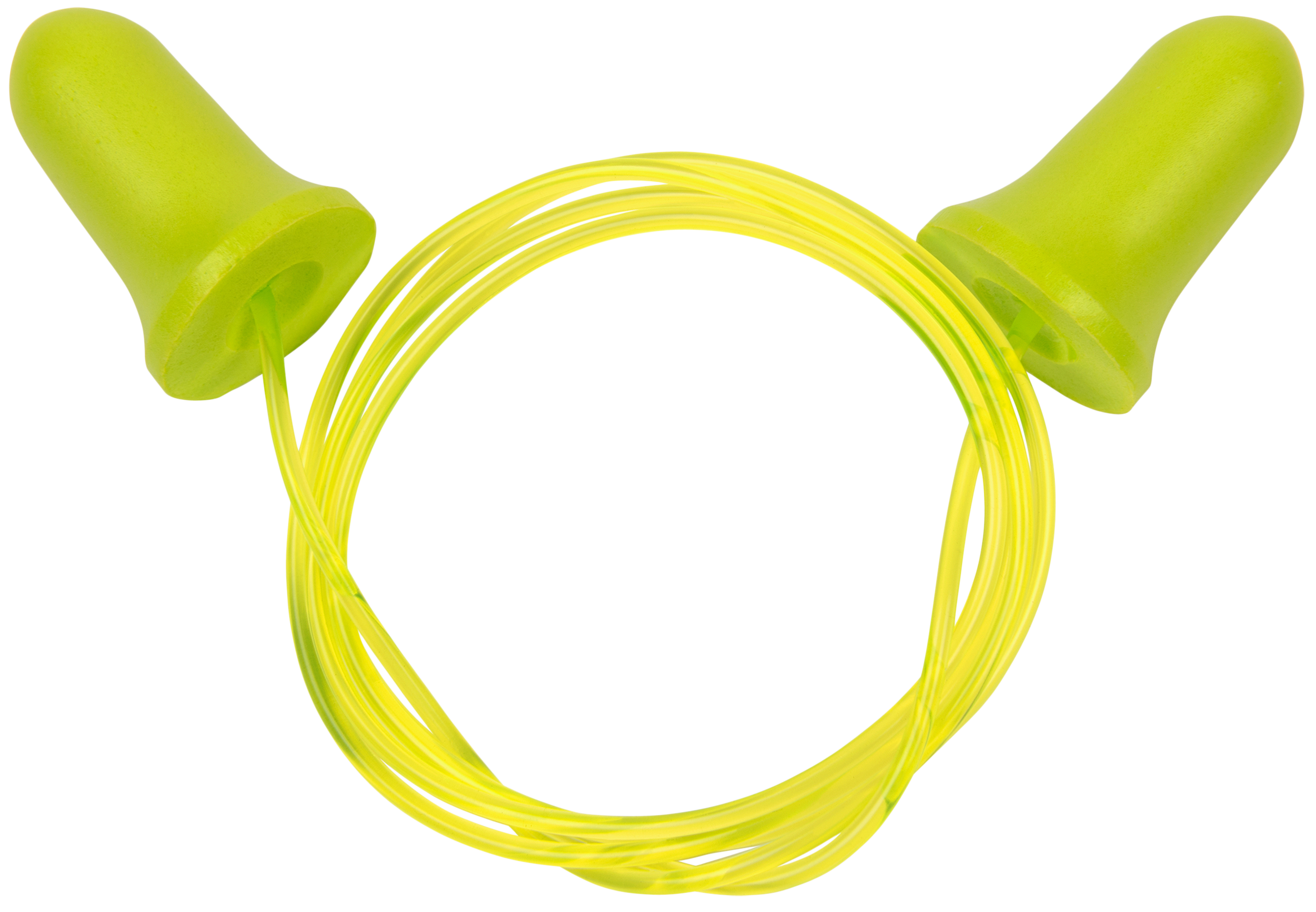 Allen 4119 Tethered Tapered Foam Ear Plugs 32 dB Yellow/Lime Green 5 Pair