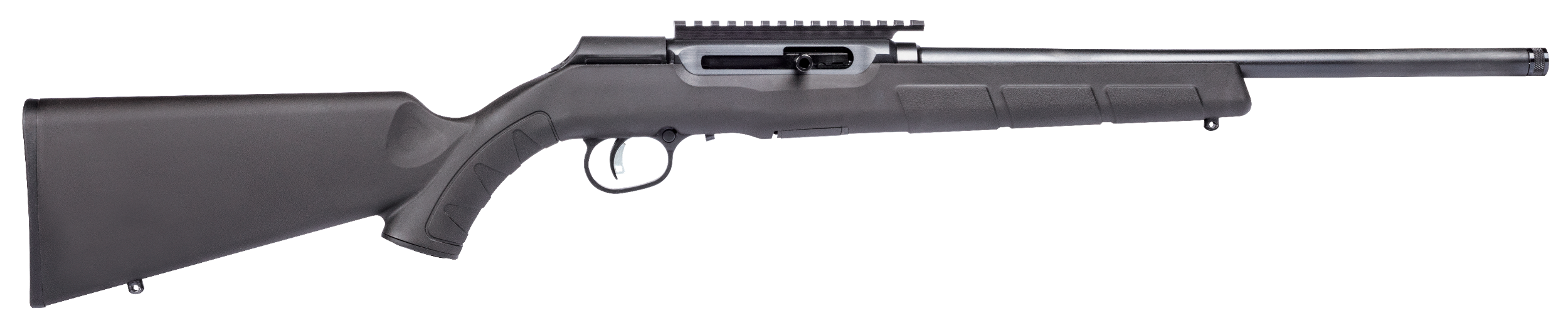 Savage Arms 47241 A22 FV-SR Full Size 22 LR 10+1 16.50" Matte Black Threaded Barrel, Matte Black Picatinny Rail Carbon Steel Receiver, Matte Black Fixed Synthetic Stock, Right Hand