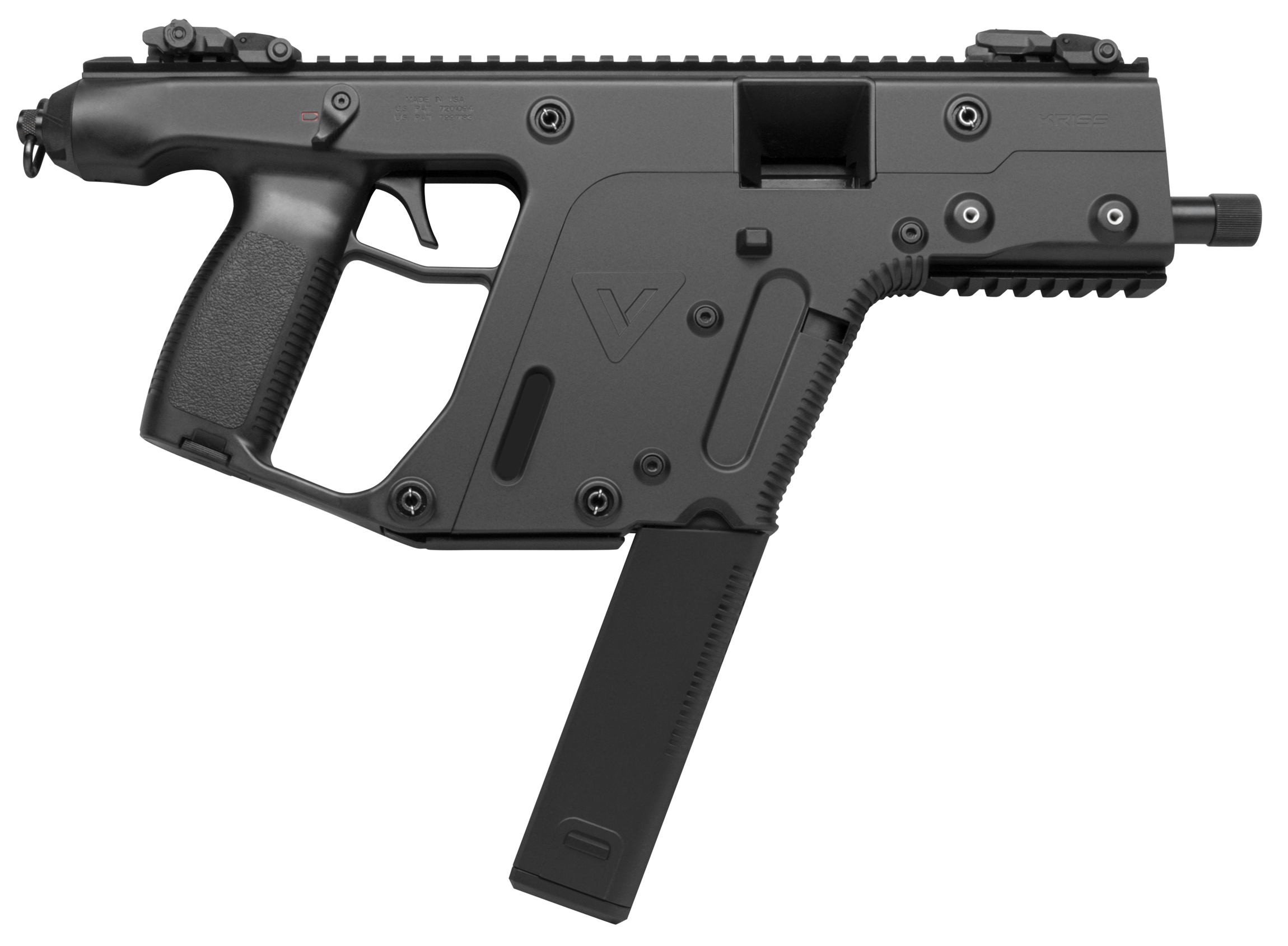 Kriss USA KV10PBL20 Vector SDP Gen2 10mm Auto 33+1 5.50" Black Nitride Threaded Barrel, Black Polymer Picatinny Rail Receiver, Black Polymer Grips, Glock Magazine Compatible