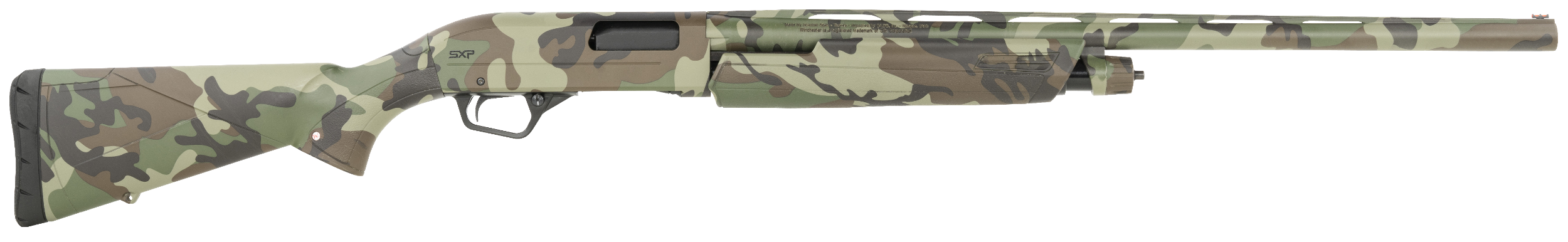 Winchester Repeating Arms 512433391 SXP Waterfowl Hunter 12 Gauge 26" 4+1 (2.75") 3" Chamber, Woodland Camo, TruGlo Fiber Optic Sight, Includes 3 Invector-Plus Chokes