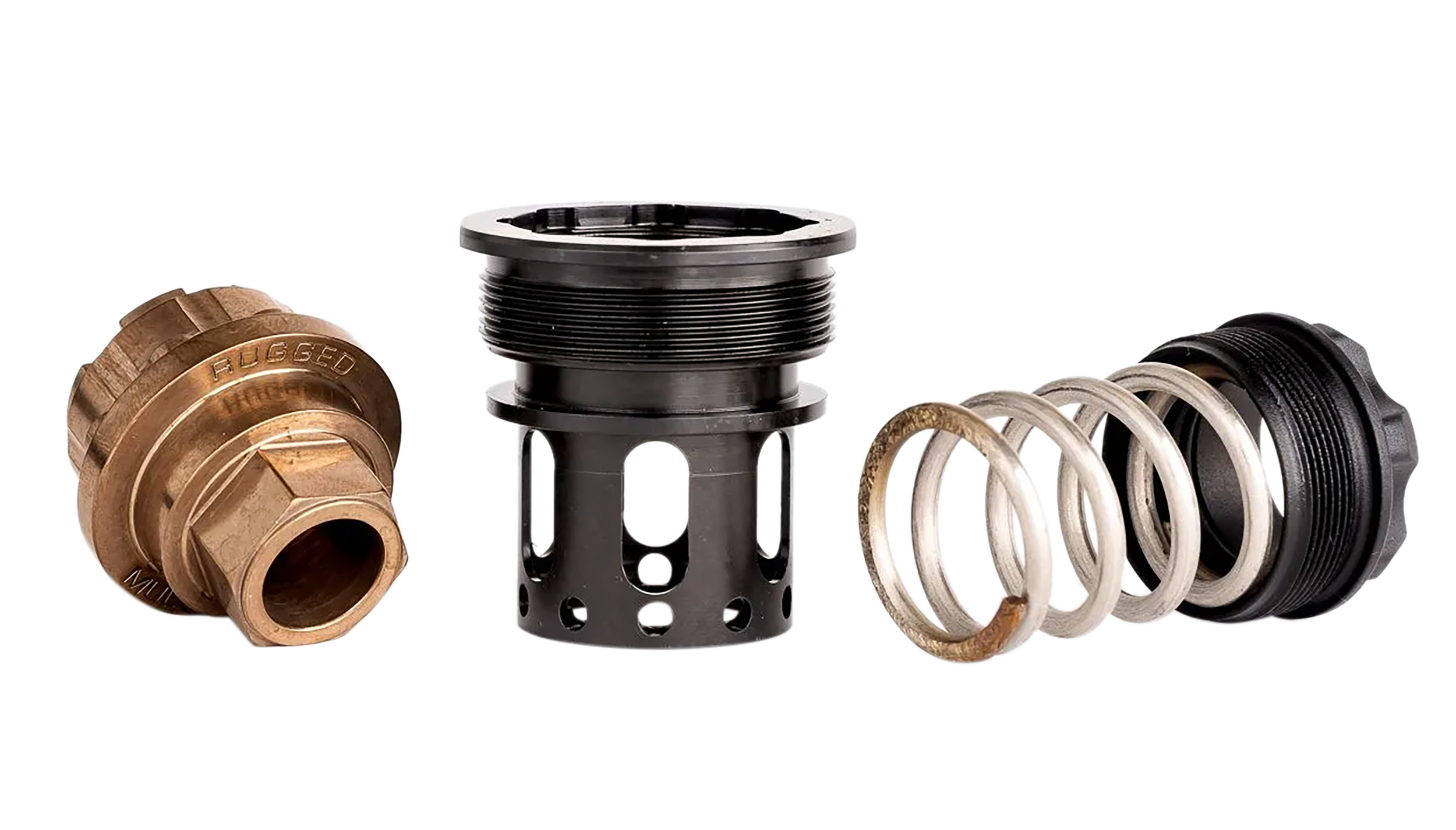Rugged Suppressors CAGE002 Universal Cage  Black for Alaskan 360 Suppressor