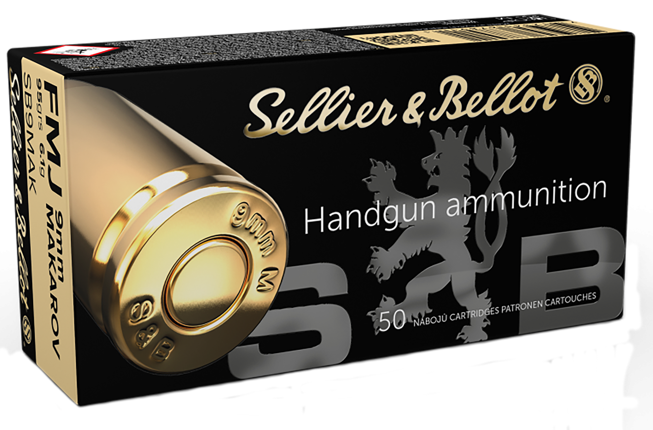 Sellier & Bellot SB9MAK Handgun  9x18Makarov 95gr Full Metal Jacket 50 Per Box/20 Case