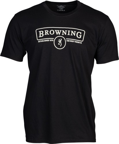 BROWNING SS T-SHIRT CONTOUR BLACK LARGE