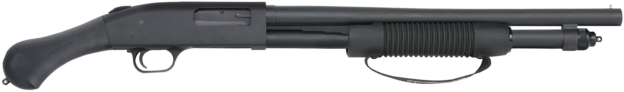 Mossberg 50639 590 Shockwave 12 Gauge Pump 3" 6+1 18.50" Matte Blued Heavy-Walled Barrel, Drilled & Tapped Matte Blued Stainless Steel Receiver, Black Raptor Birdshead Grip
