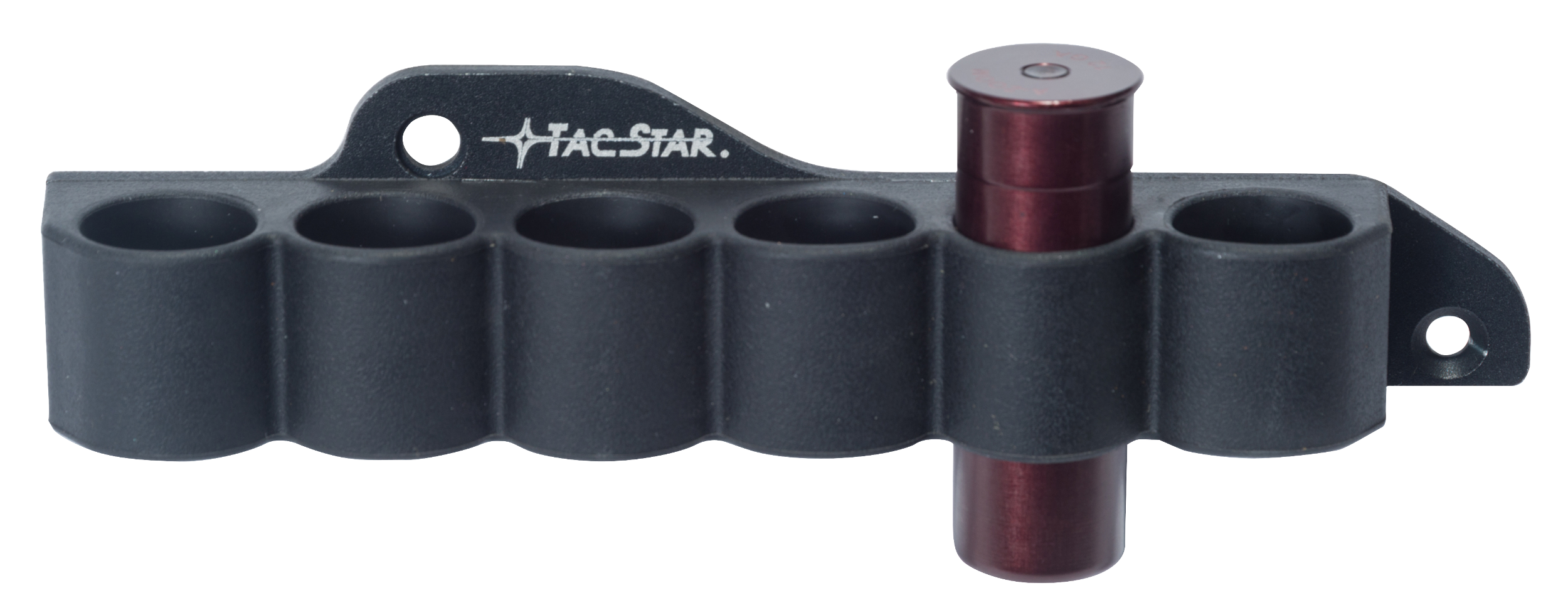 TacStar 1081210 SideSaddle Slimline Mossberg 500/590 12 Gauge 6rds Black Polymer w/Aluminum Mounting Plate
